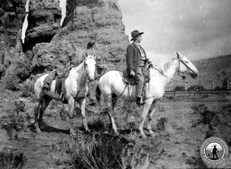 Howard Turner at Hay Creek Ranch, 1900.
