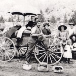 The John Peck family on a trip to Cove, 1908.